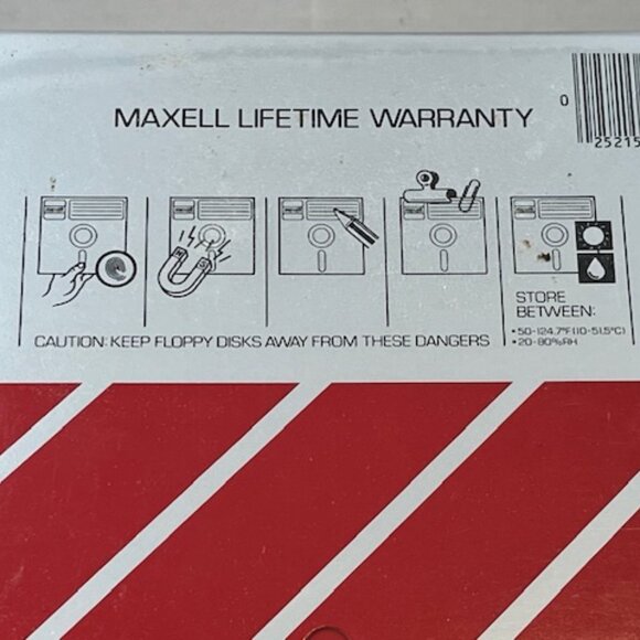 VTG Maxell Mini Floppy Disk MD2-D 10 Pieces Japan - Picture 5 of 6